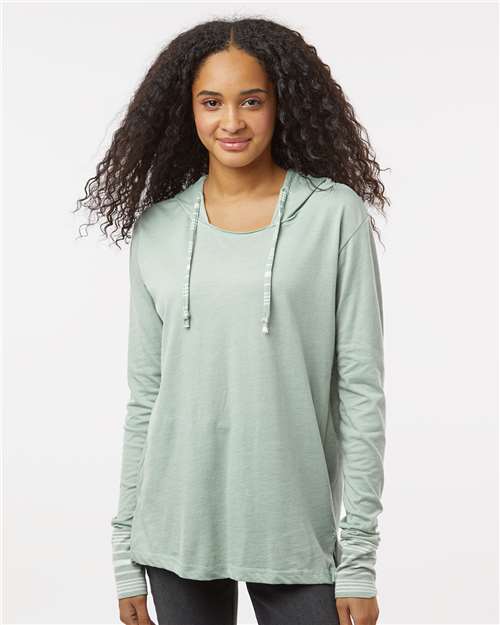 MV Sport Women's Heathered Jersey Hooded Tunic thumbnail 2