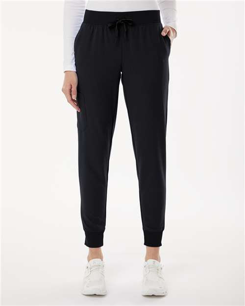 Jaanuu Women's Silex Knit-Waist Scrub Joggers thumbnail 2