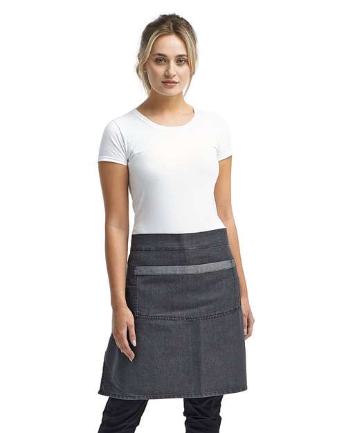 Artisan Collection by Reprime Domain Contrast Denim Waist Apron thumbnail 2