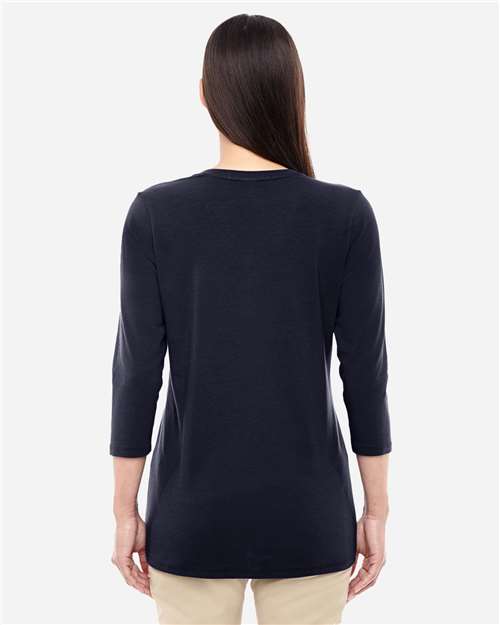 Devon & Jones Women's Perfect Fit™ Bracelet-Length V-Neck Top thumbnail 4