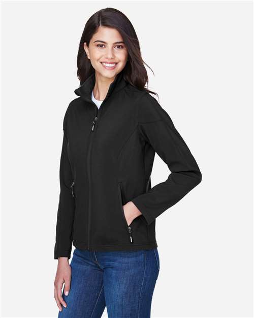 CORE365 Women's Cruise Two-Layer Fleece Bonded Soft Shell Jacket thumbnail 6