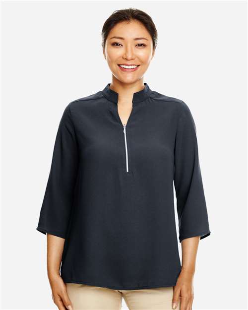 Devon & Jones Women's Perfect Fit™ Three-Quarter Sleeve Crepe Tunic thumbnail 2