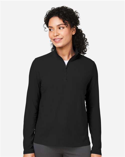 Devon & Jones Women's Raleigh Stretch Quarter-Zip Pullover thumbnail 2
