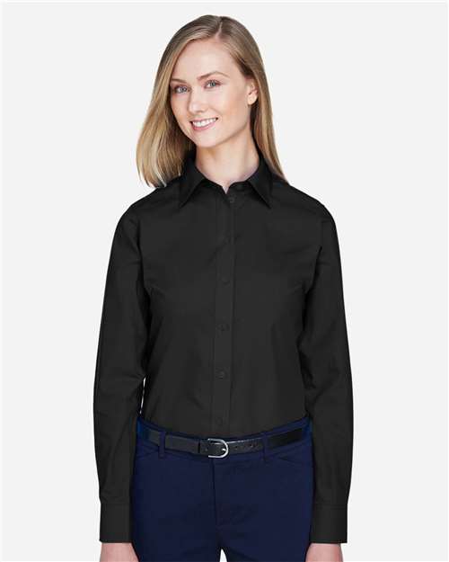 Devon & Jones Women's Crown Collection® Broadcloth Woven Dress Shirt thumbnail 2