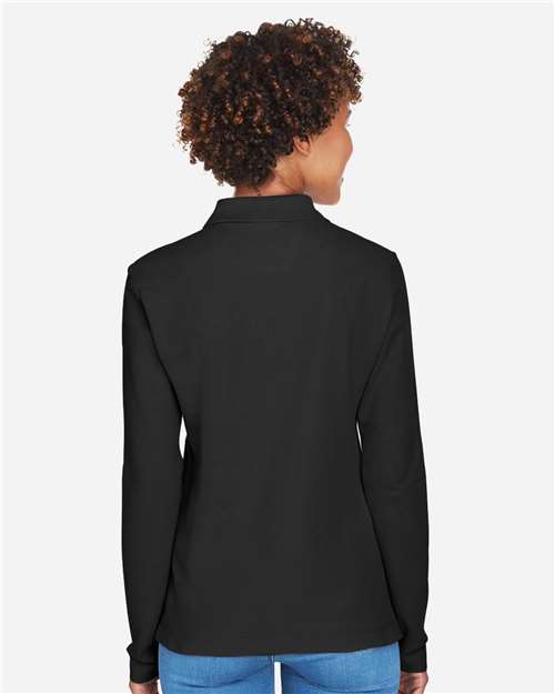 Devon & Jones Women's Pima Piqué Long Sleeve Polo thumbnail 5