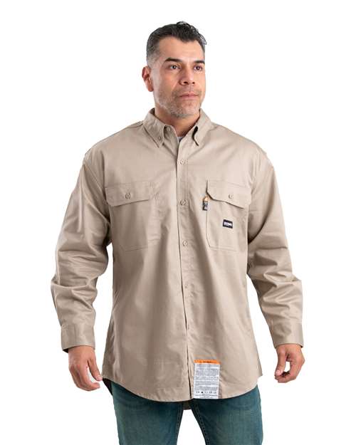 Berne Apparel Men's Tall Flame-Resistant Button Down Work Shirt thumbnail 2