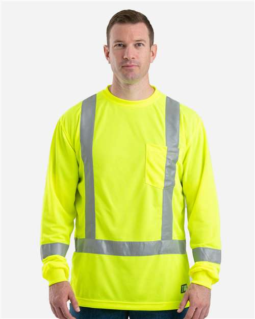 Berne Apparel Men's Tall Hi-Vis Class 3 Performance T-Shirt thumbnail 2