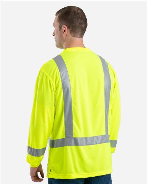 Berne Apparel Men's Hi-Vis Class 3 Performance Pocket T-Shirt thumbnail 4