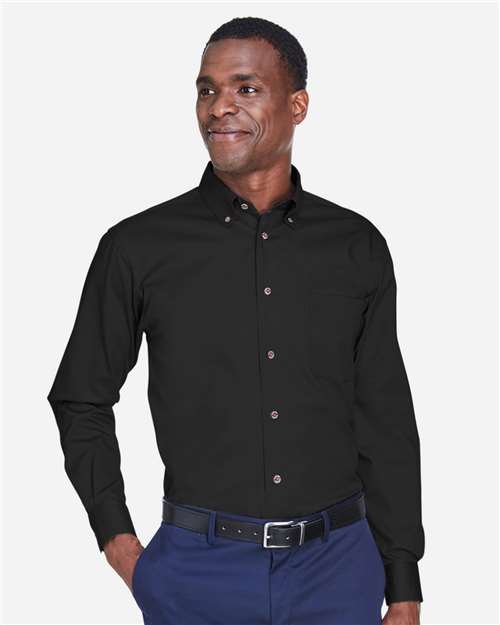 Harriton Men's Easy Blend™ Twill Shirt thumbnail 2