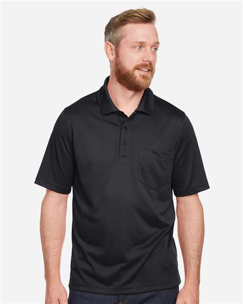 Harriton Men's Advantage Snag Protection Plus IL Pocket Polo thumbnail 2
