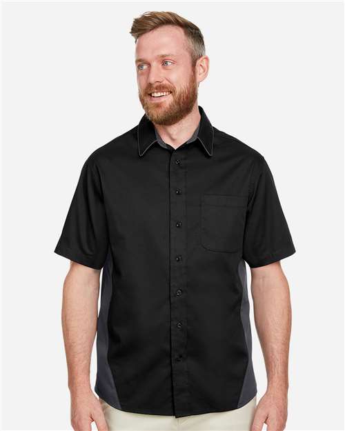 Harriton Men's Flash IL Colorblock Shirt thumbnail 2