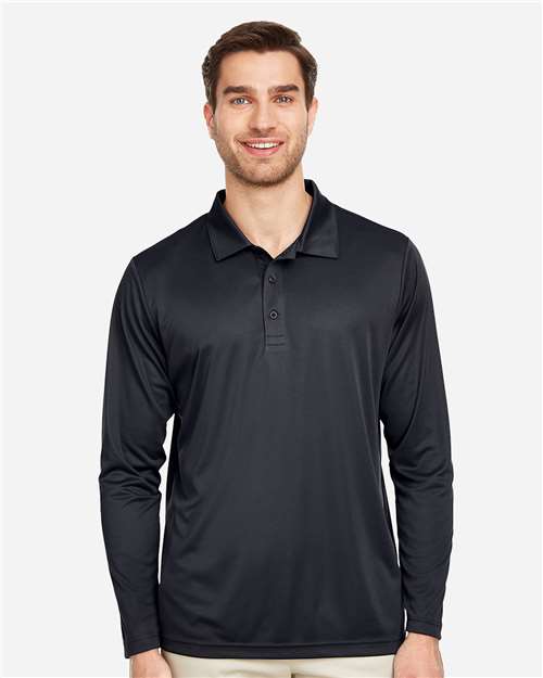 Team 365 Men's Zone Performance Long Sleeve Polo thumbnail 2