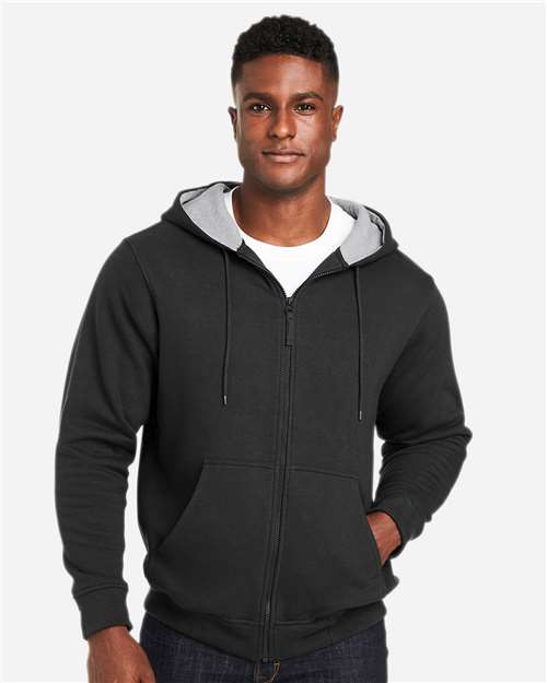 Harriton Unisex ClimaBloc™ Lined Heavyweight Hooded Sweatshirt thumbnail 2