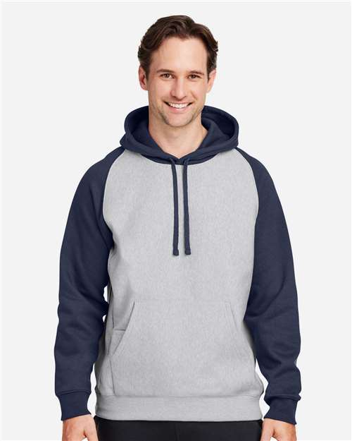 Team 365 Unisex Zone HydroSport™ Heavyweight Colorblock Hooded Sweatshirt thumbnail 2