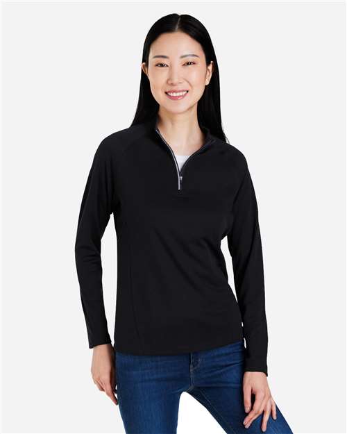 CORE365 Women's Origin Performance Pique Quarter-Zip Pullover thumbnail 2