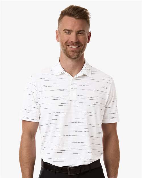Adidas Men's Ultimate365 Mesh Glimmer Print Polo thumbnail 2