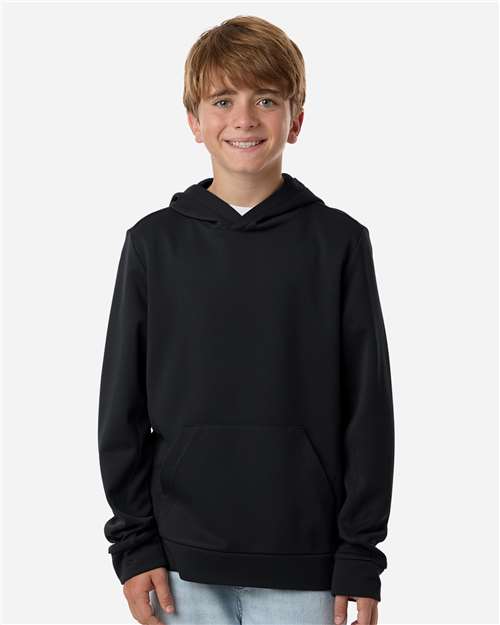 Team 365 Youth Squad Hooded Tech Fleece Pullover thumbnail 2
