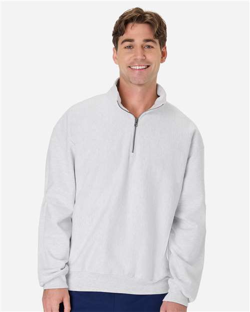 Hanes Unisex Beefy® Sweats Premium Heavyweight Quarter-Zip Sweatshirt thumbnail 2