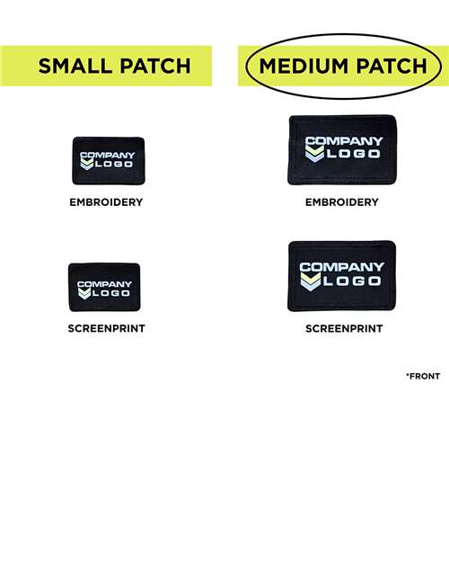 MERET Medium Blank Black Patch - Qty 10 thumbnail 5