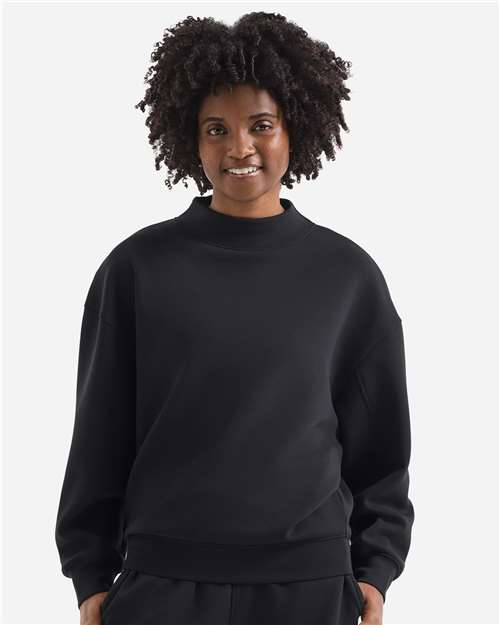 TriDri Women's Luxe Mock Neck Sweatshirt thumbnail 2