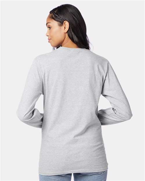 Hanes Unisex Authentic Long Sleeve T-Shirt thumbnail 5