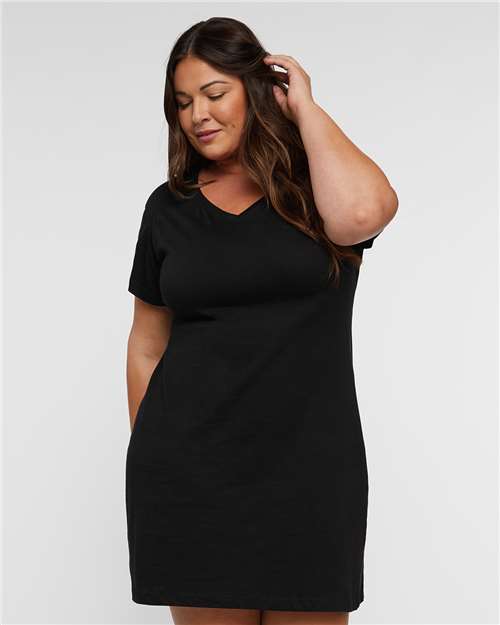 LAT Women's Fine Jersey V-Neck Coverup thumbnail 2