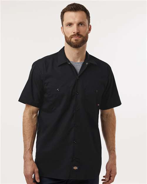 Dickies Men's Tall Industrial Short Sleeve Work Shirt thumbnail 2