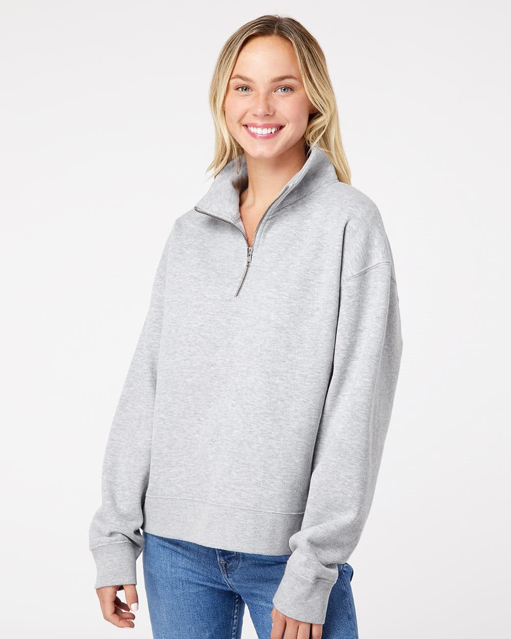 MV Sport Women's Sueded Fleece Quarter-Zip Sweatshirt