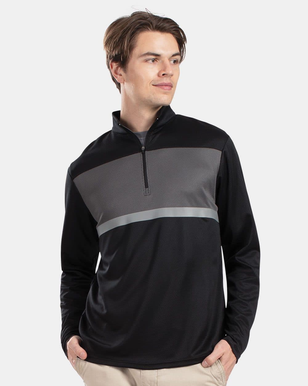 Holloway Men's Dry-Excel™ Prism Bold Quarter-Zip Pullover