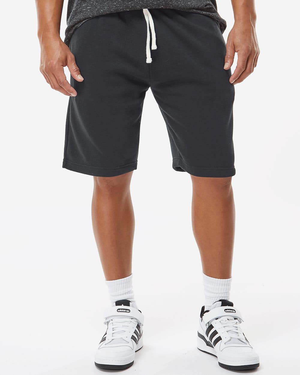 J. America Unisex Triblend Fleece Shorts