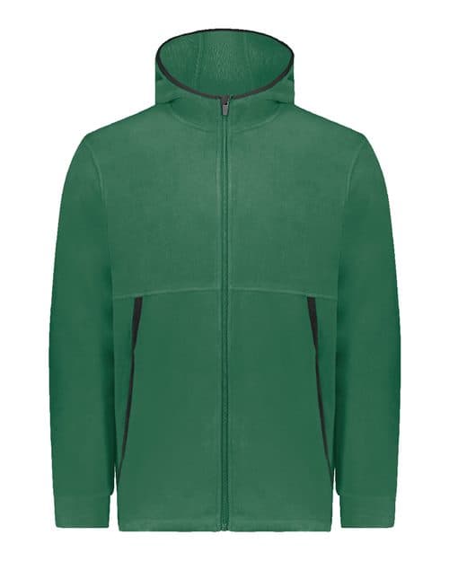 Augusta Sportswear Unisex Eco Revive™ Polar Fleece Hooded Full-Zip Jacket