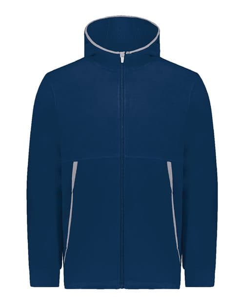 Augusta Sportswear Youth Eco Revive™ Polar Fleece Hooded Full-Zip Jacket