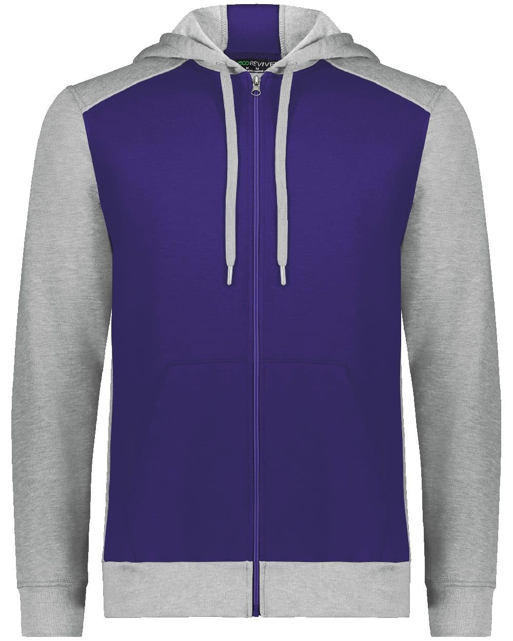 Augusta Sportswear Unisex Eco Revive™ Three-Season Triblend Fleece Full-Zip Hooded Sweatshirt