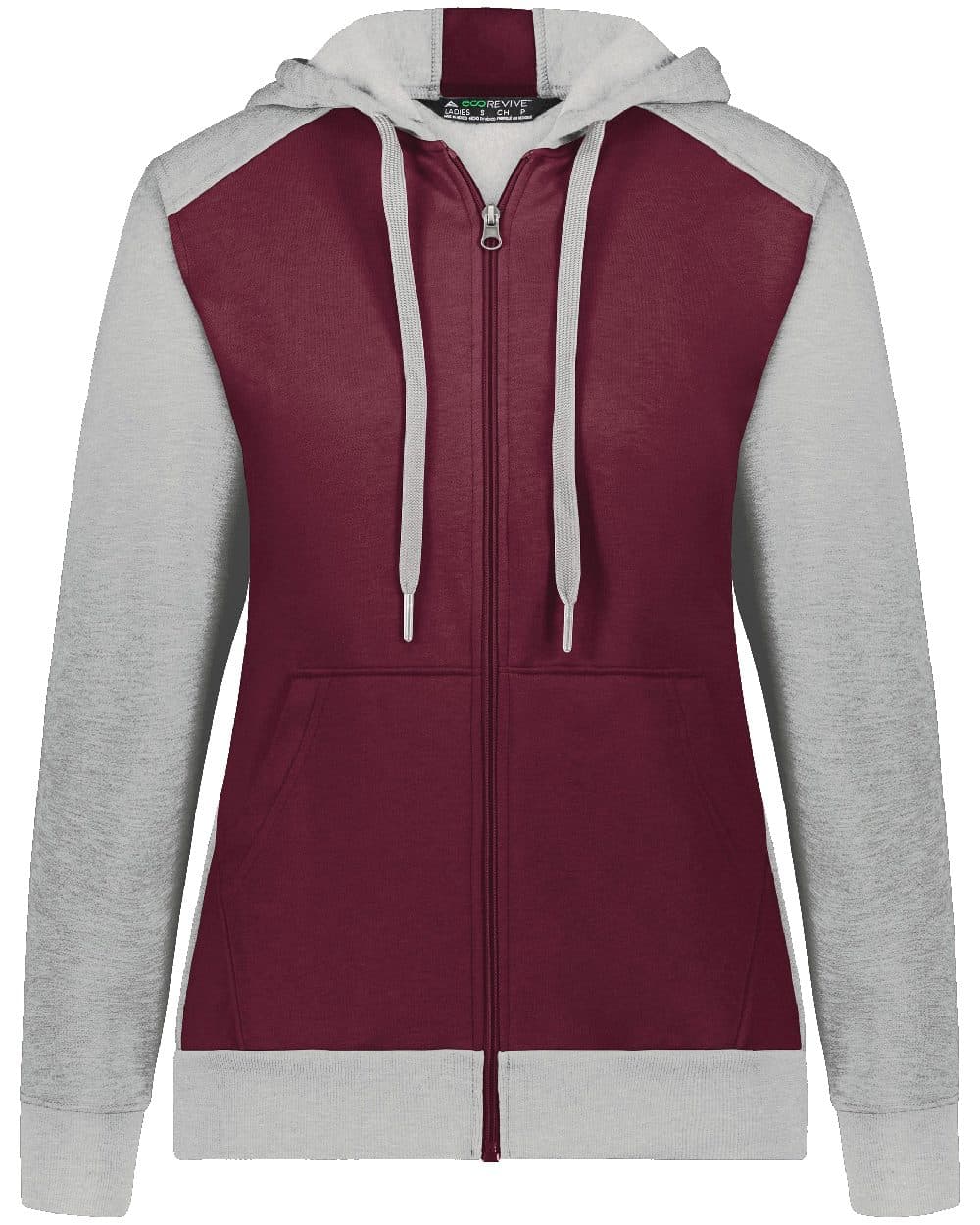 Augusta Sportswear Women's Eco Revive™ Three-Season Triblend Fleece Full-Zip Hooded Sweatshirt