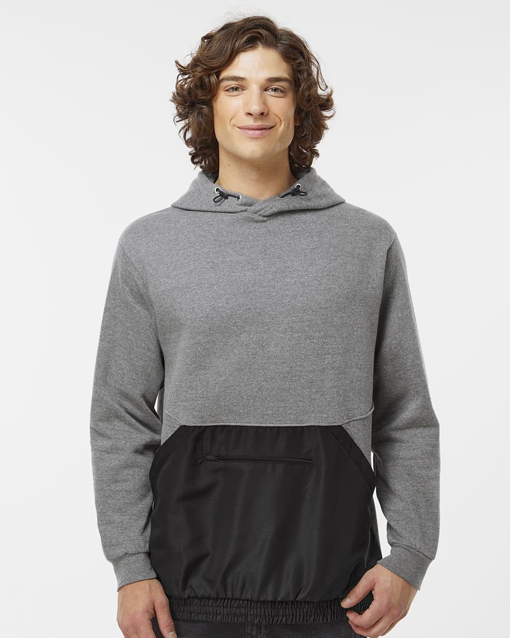 MV Sport Unisex Mixed Media Hooded Sweatshirt