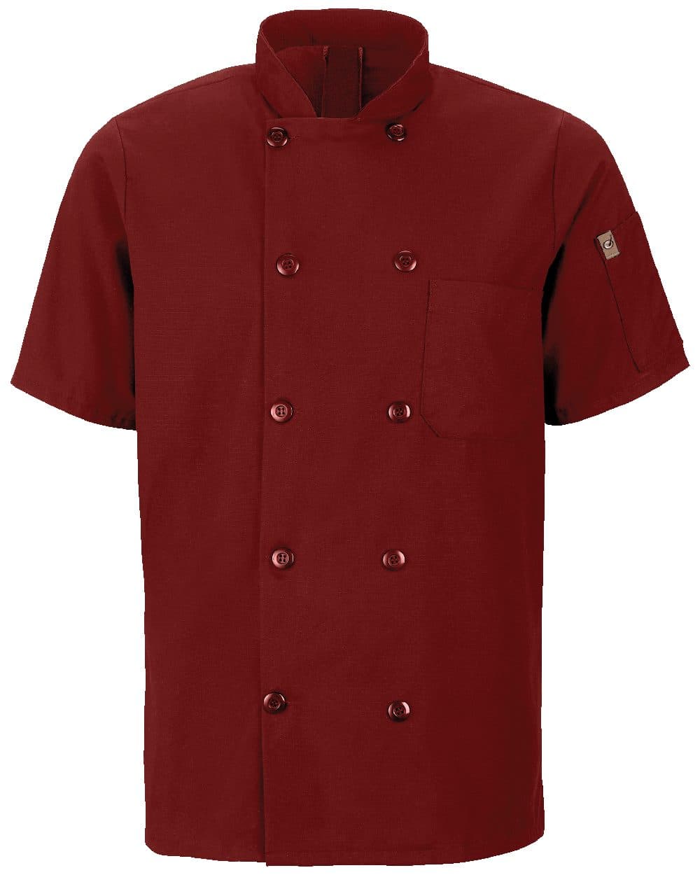 Chef Designs Mimix™ Short Sleeve Chef Coat with OilBlok