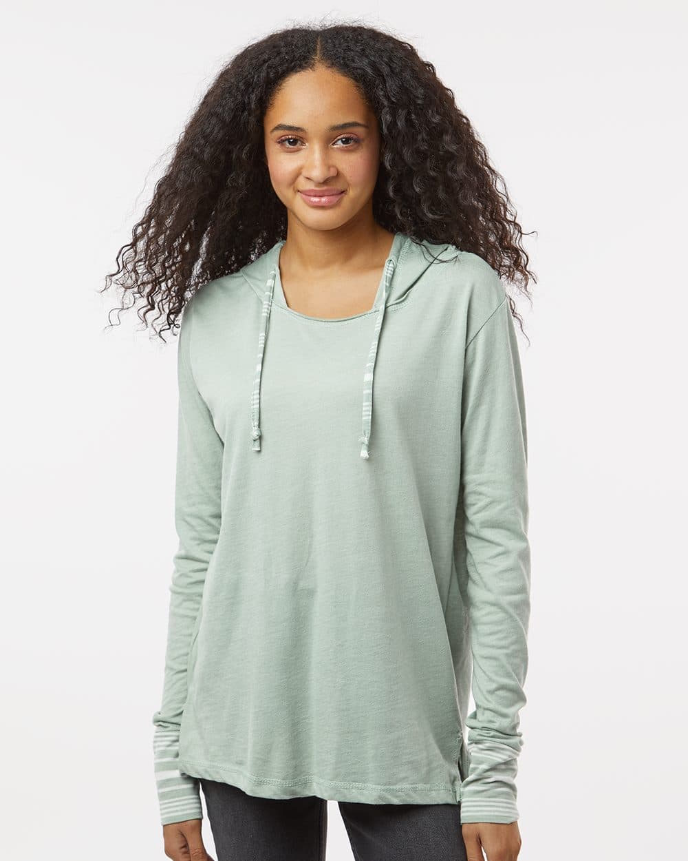 MV Sport Women's Heathered Jersey Hooded Tunic