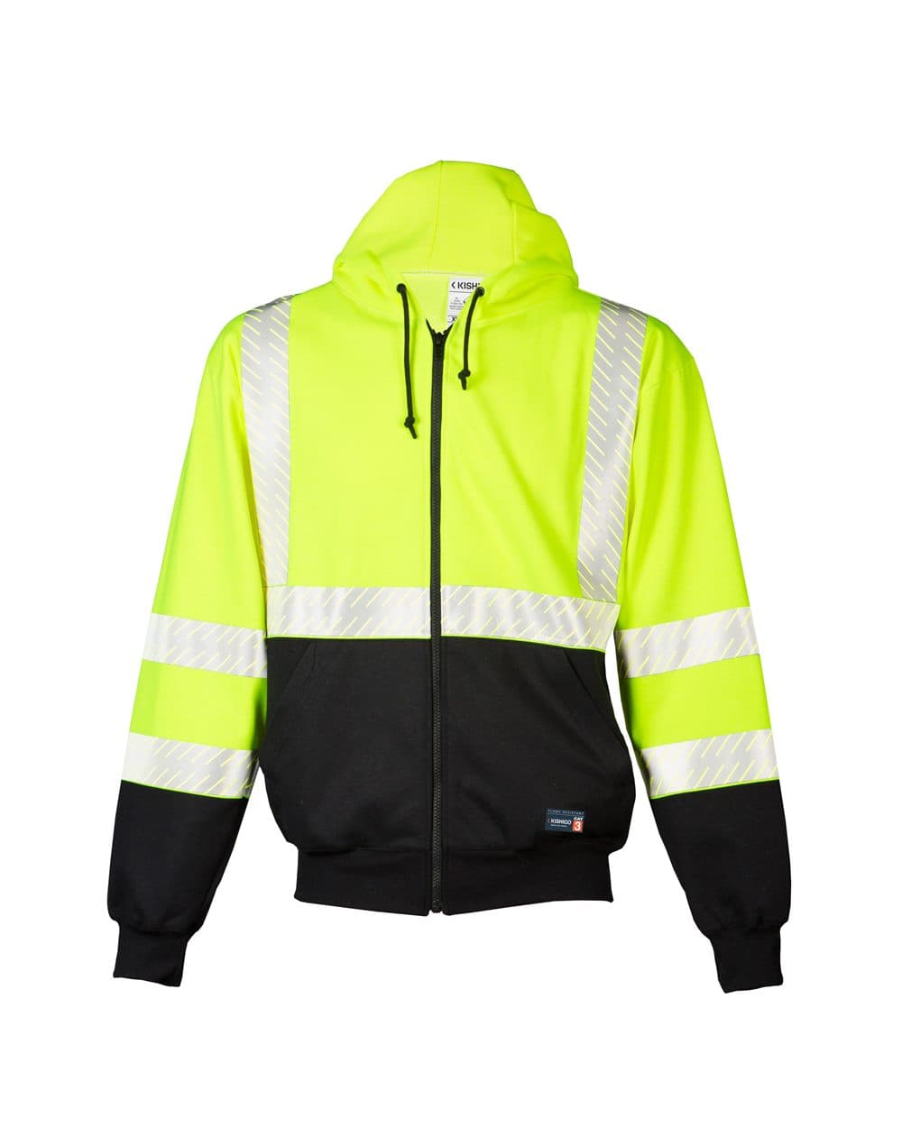 Kishigo Unisex FR Full-Zip Hooded Sweatshirt