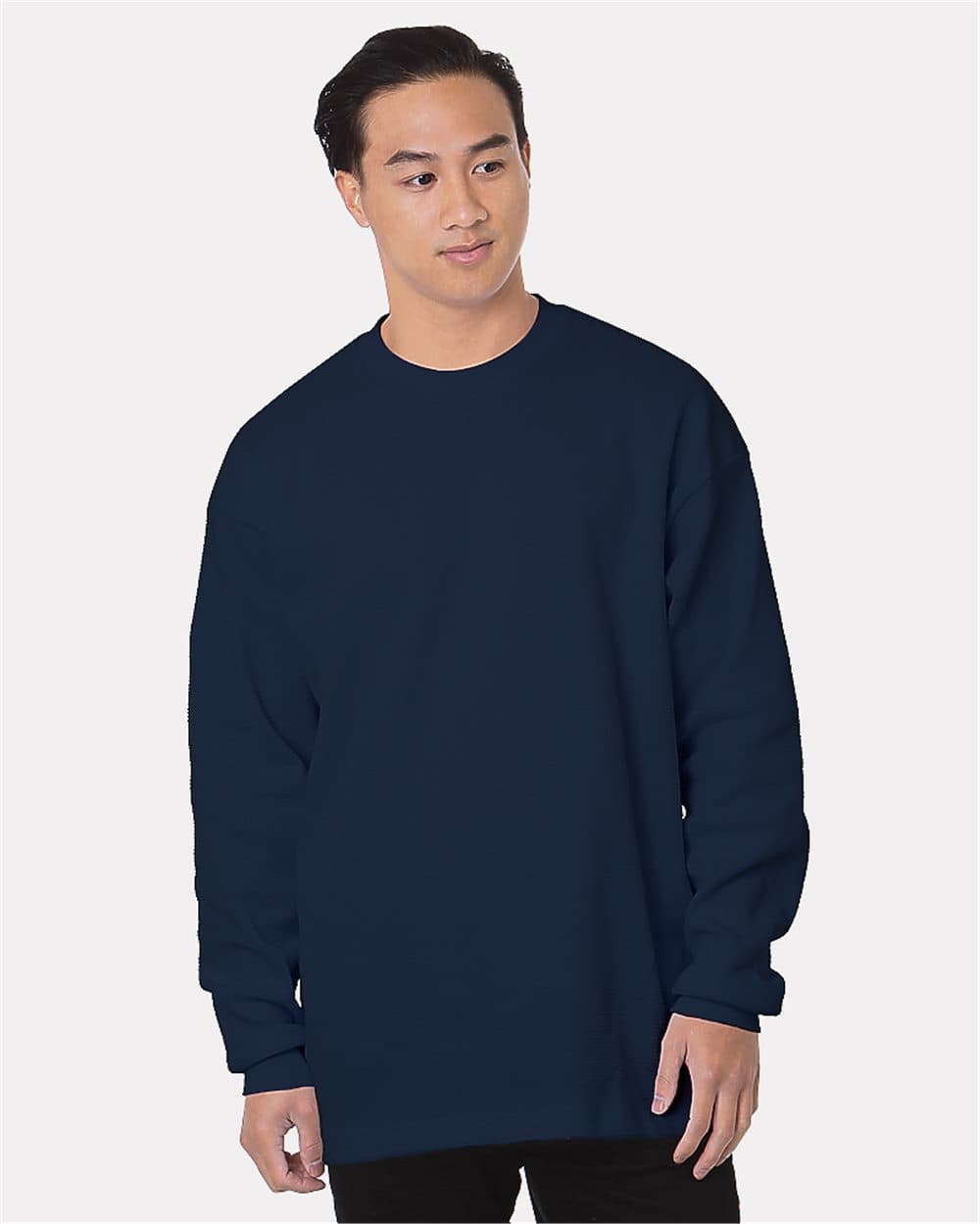 Bayside Men's USA-Made Heavyweight Waffle Knit Thermal