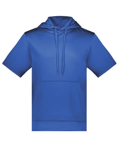 Augusta Sportswear Unisex Fleece Short Sleeve Hooded Pullover