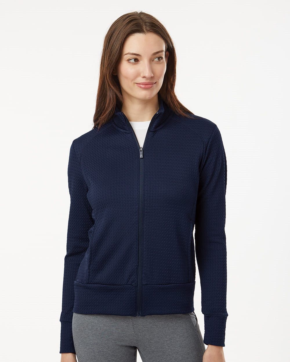 Adidas Women's Ultimate365 Textured Full-Zip Jacket