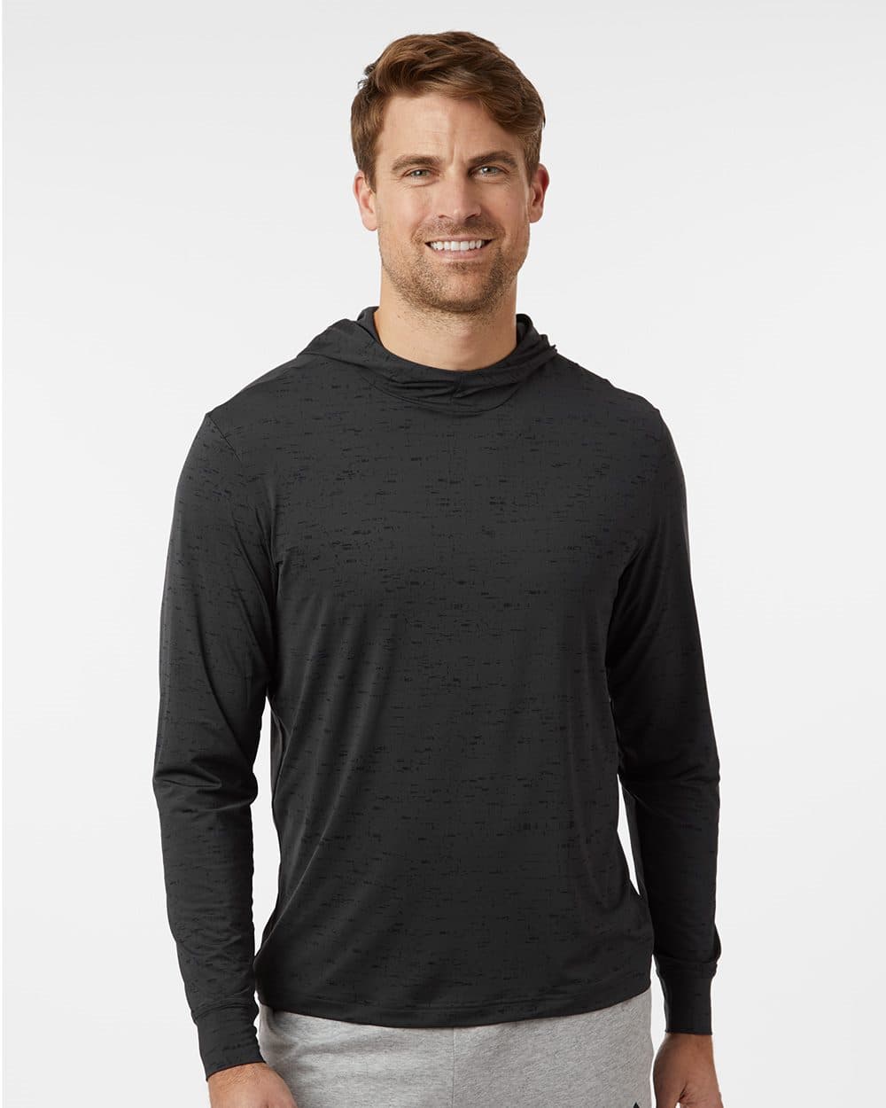 Adidas Men's Performance Hooded Long Sleeve T-Shirt