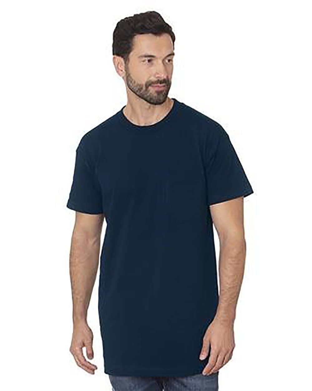 Bayside Men's Tall USA Made Pocket T-Shirt