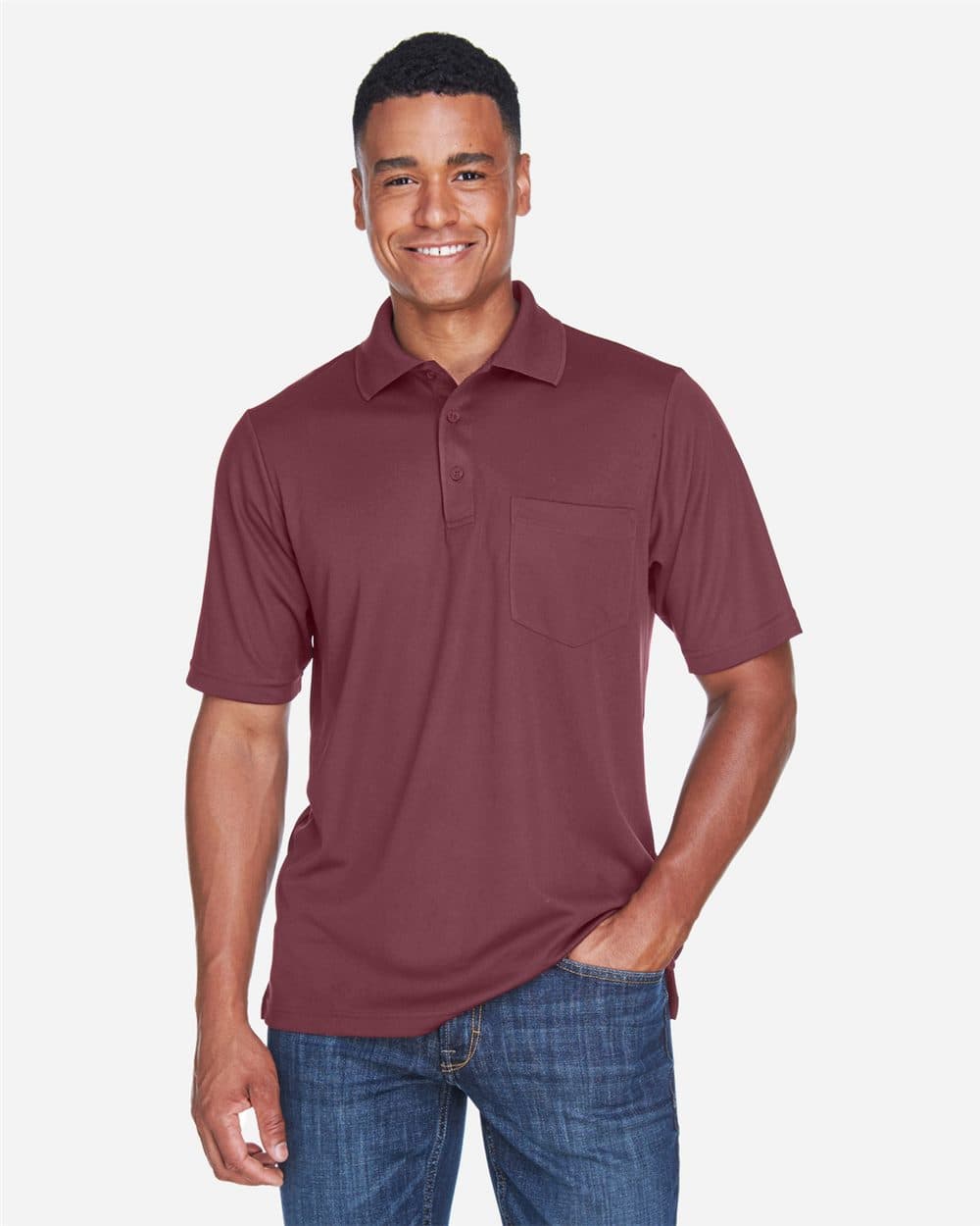 CORE365 Men's Origin Performance Piqué Polo with Pocket