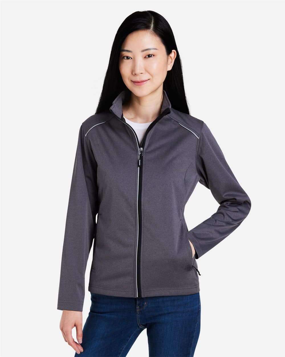 CORE365 Women's Techno Lite Three-Layer Knit Tech-Shell