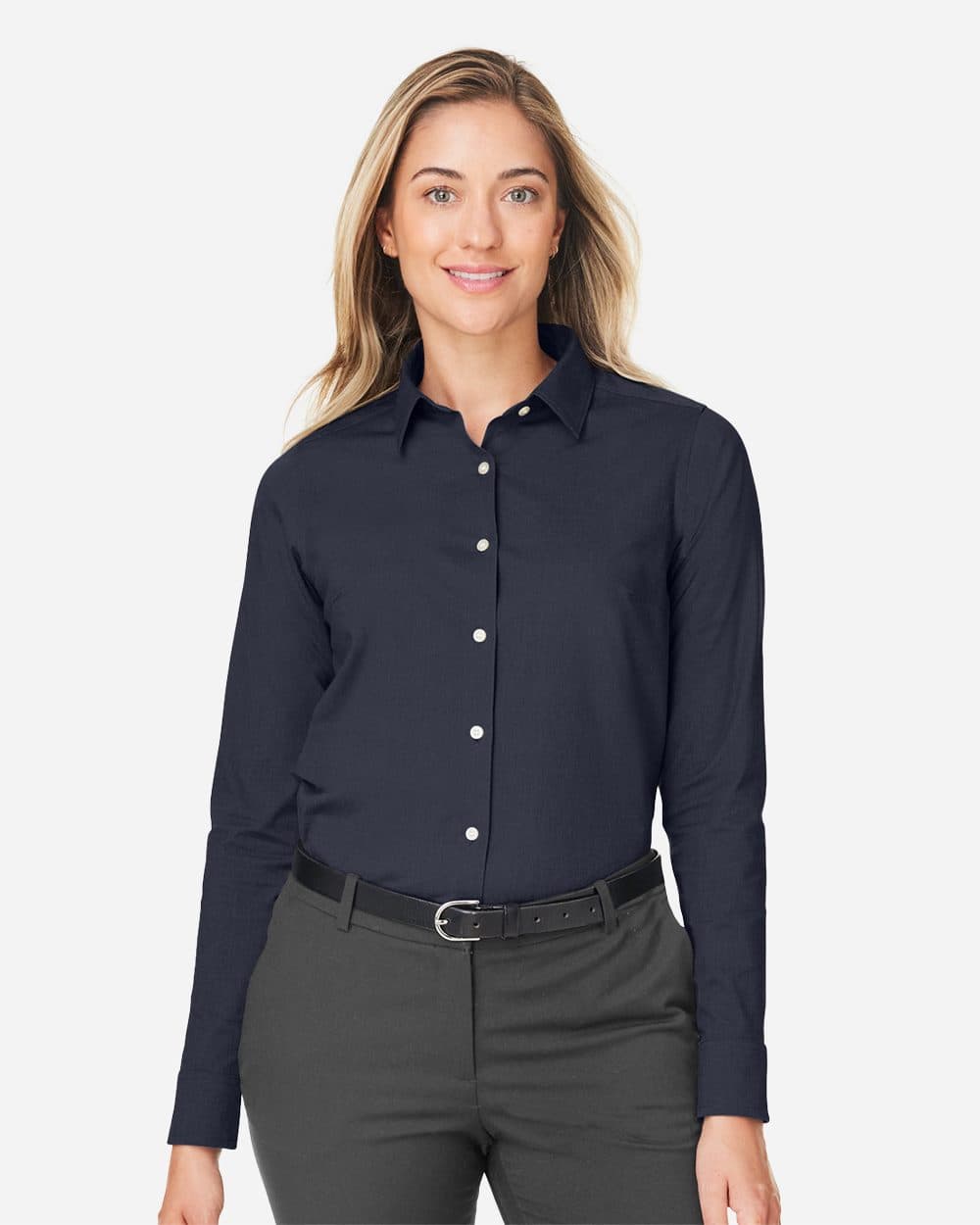Devon & Jones Women's CrownLux Performance® Spencer Poplin Dress Shirt