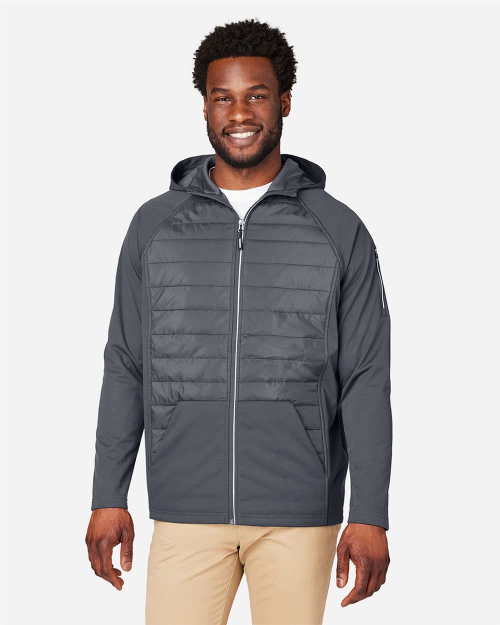 CORE365 Unisex Techno Lite Hybrid Hooded Jacket