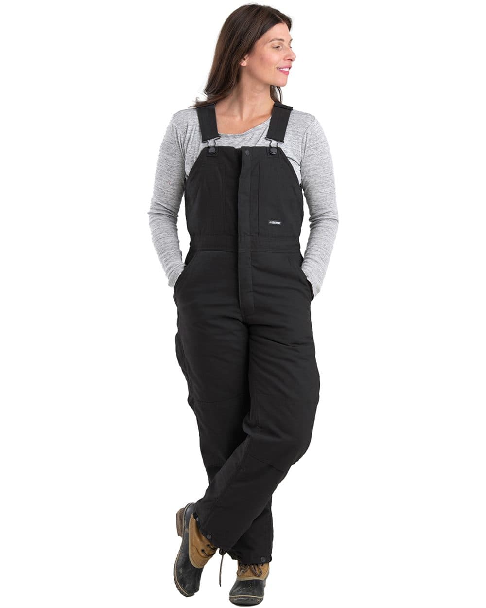 Berne Apparel Women's Softstone Duck Insulated Bib Overall