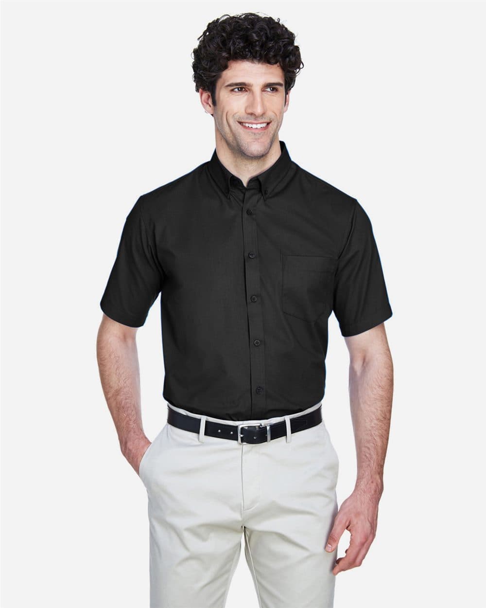 CORE365 Men's Tall Optimum Short Sleeve Twill Dress Shirt