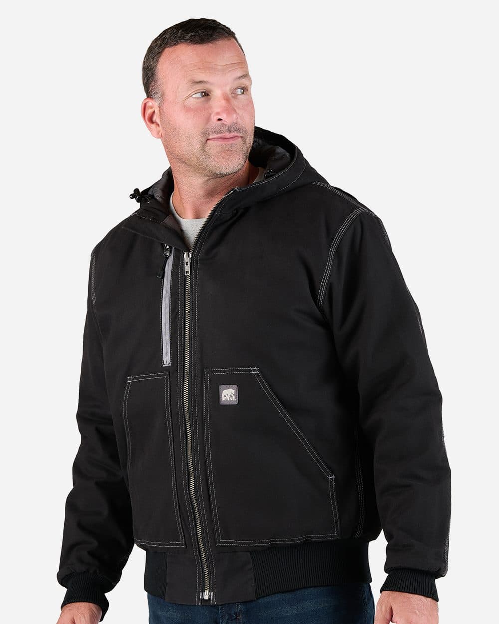 Berne Apparel Men's Modern Hooded Jacket